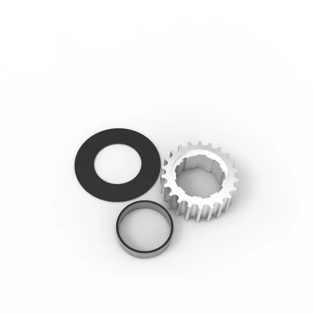 early-rider-seeker-ritzel-22t-cnc-silber-hinterrad-spacer-kit image 1