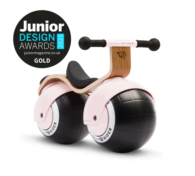 early-rider-bella-velio-rutschauto-holz-powder-pink image 1