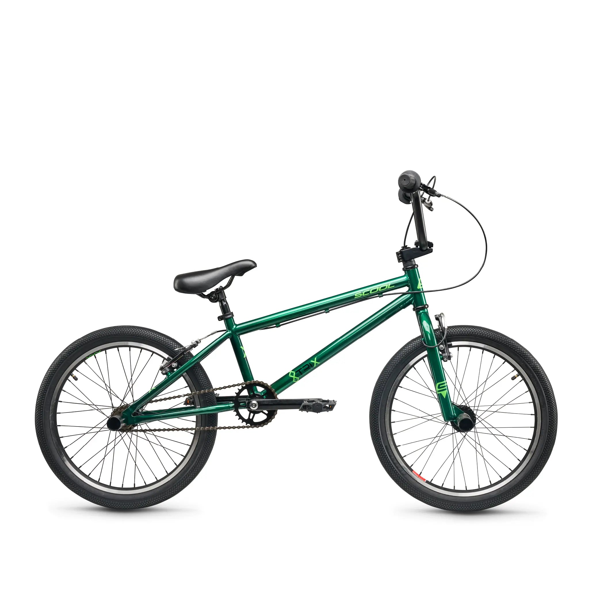 s-cool-xtrix-20-1s-bmx-rad-20-zoll-dark-green-neon-green-freilauf image 1