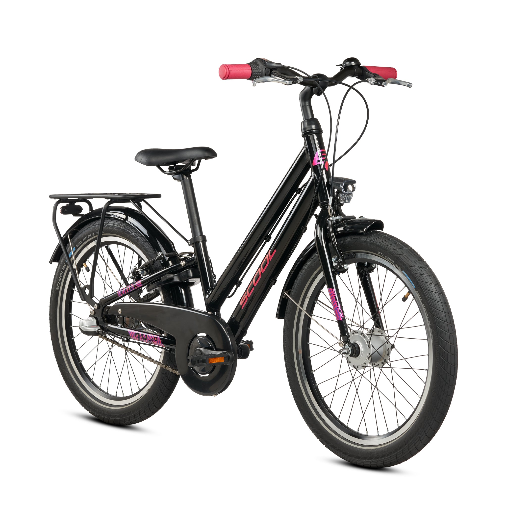 s-cool-chix-pro-20-zoll-kinderfahrrad-3-gang-black-pink image 2