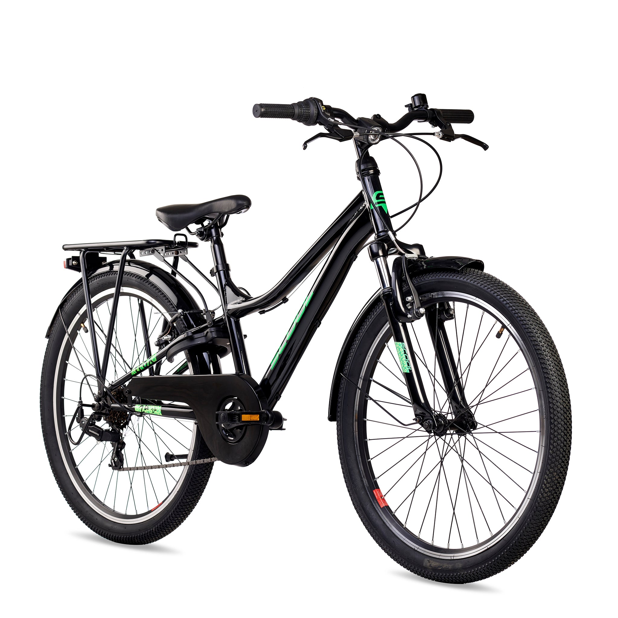 s-cool-trox-24-k6-kinderfahrrad-black-green-6-gang image 2