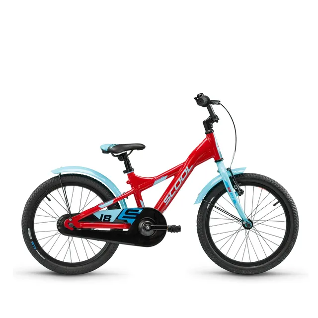 s-cool-xxlite-18-1s-kinderfahrrad-18-zoll-red-light-blue-r-cktritt image 1