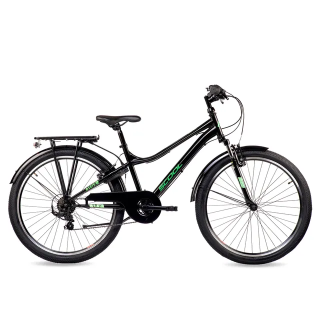 s-cool-trox-26-k6-jugendfahrrad-26-zoll-black-green-6-gang image 1