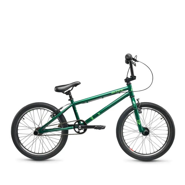 s-cool-xtrix-20-1s-bmx-rad-20-zoll-dark-green-neon-green-freilauf image 1