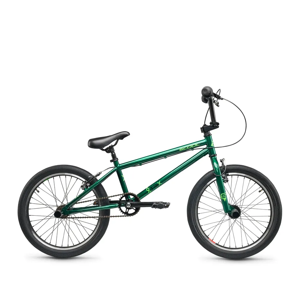 s-cool-xtrix-20-1s-bmx-rad-20-zoll-dark-green-neon-green-freilauf image 1