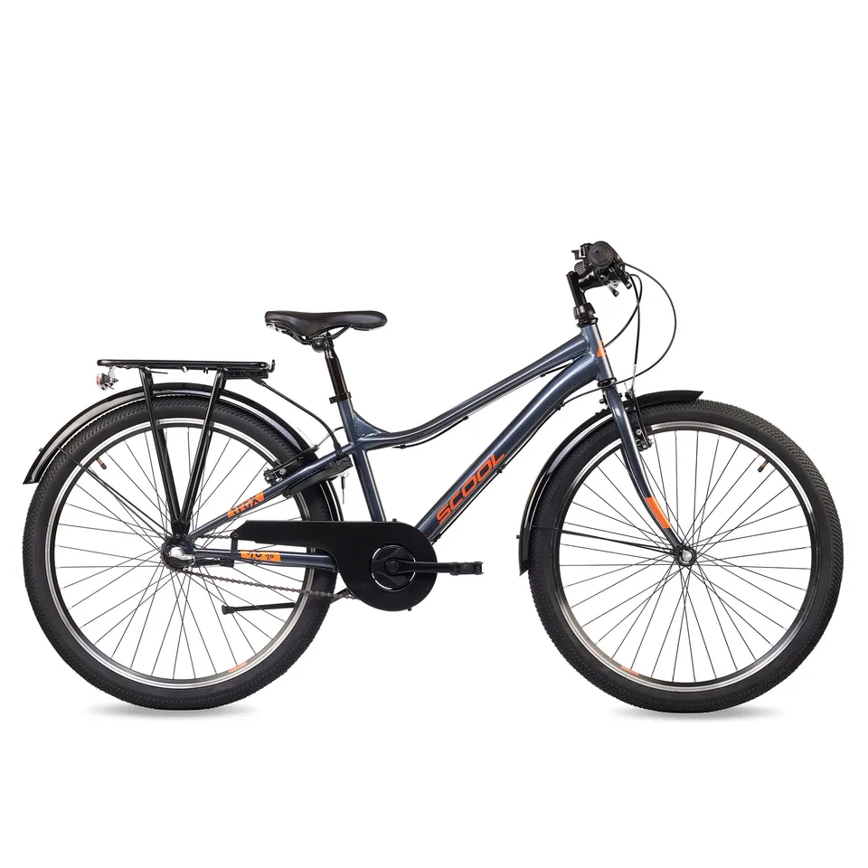 s-cool-trox-26-n3-jugendfahrrad-26-zoll-dark-grey-orange-nexus image 1