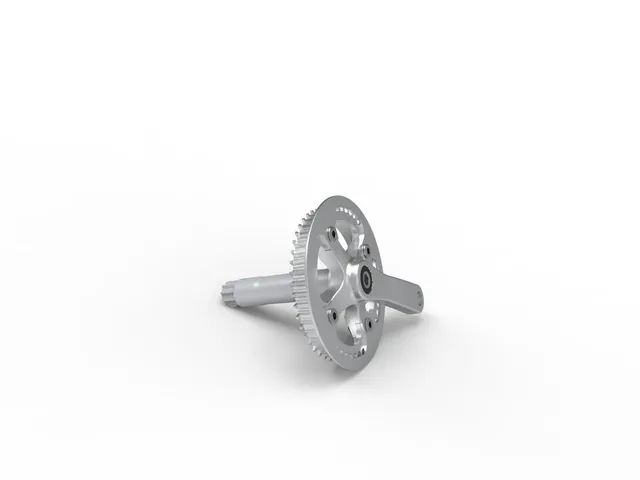 early-rider-seeker-90mm-kurbel-rechts-mit-46t-riemenscheibe-silber image 1