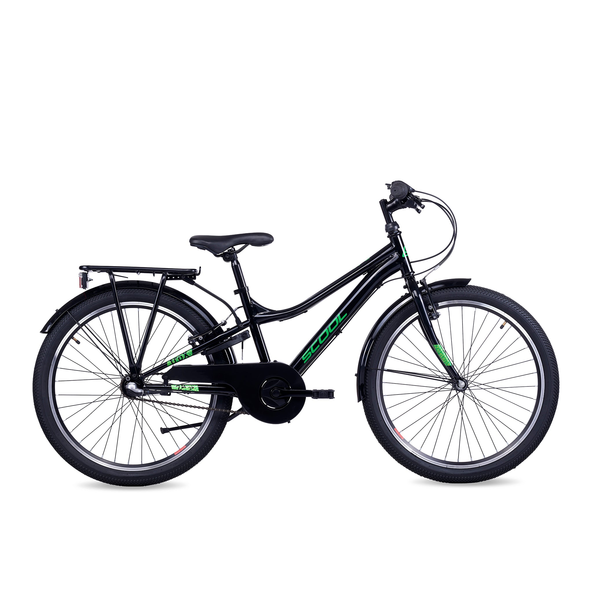 s-cool-trox-pro-24-n3-kinderfahrrad-24-zoll-black-green-3-gang image 1