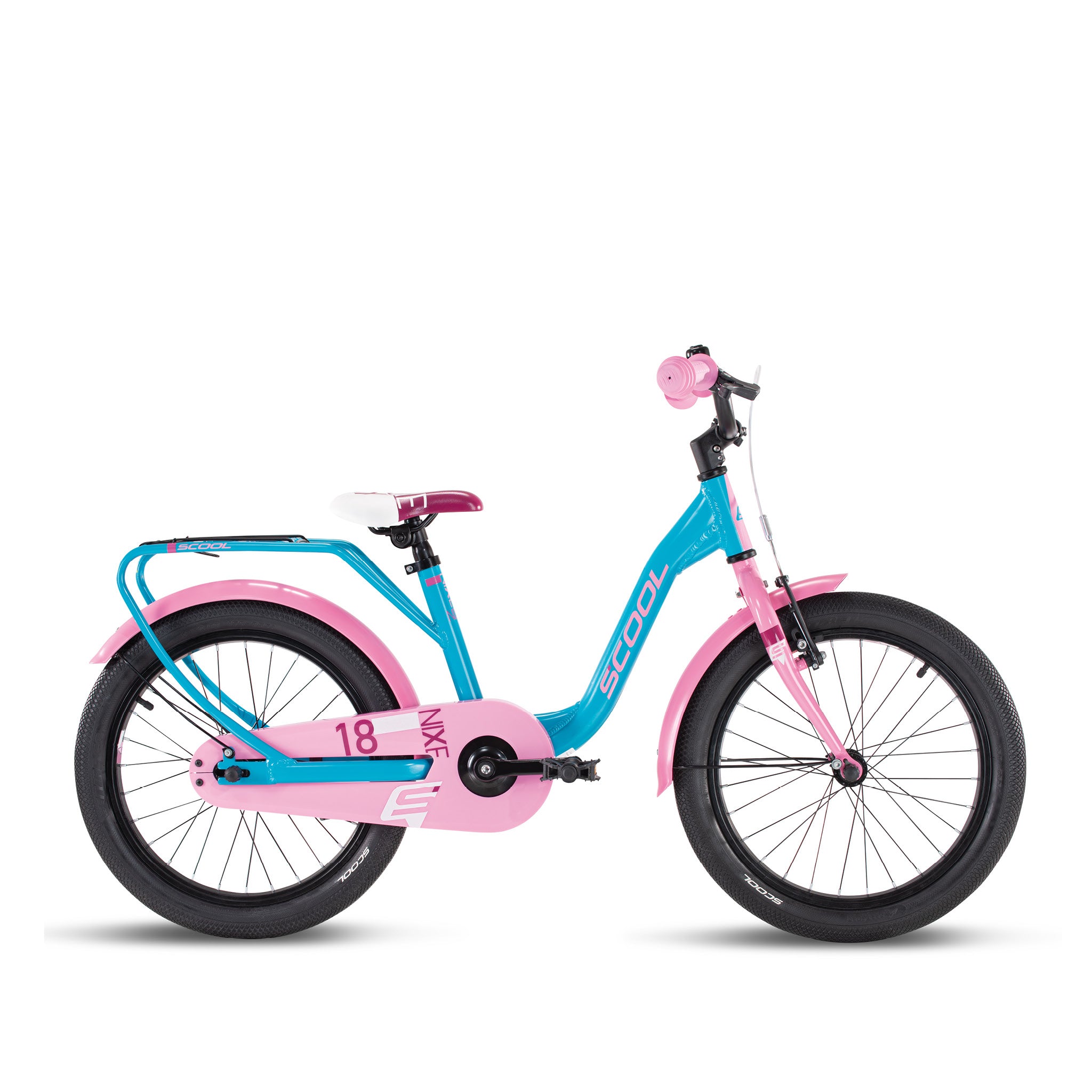 s-cool-nixe-18-zoll-kinderfahrrad-1-gang-pink-baby-pink image 3