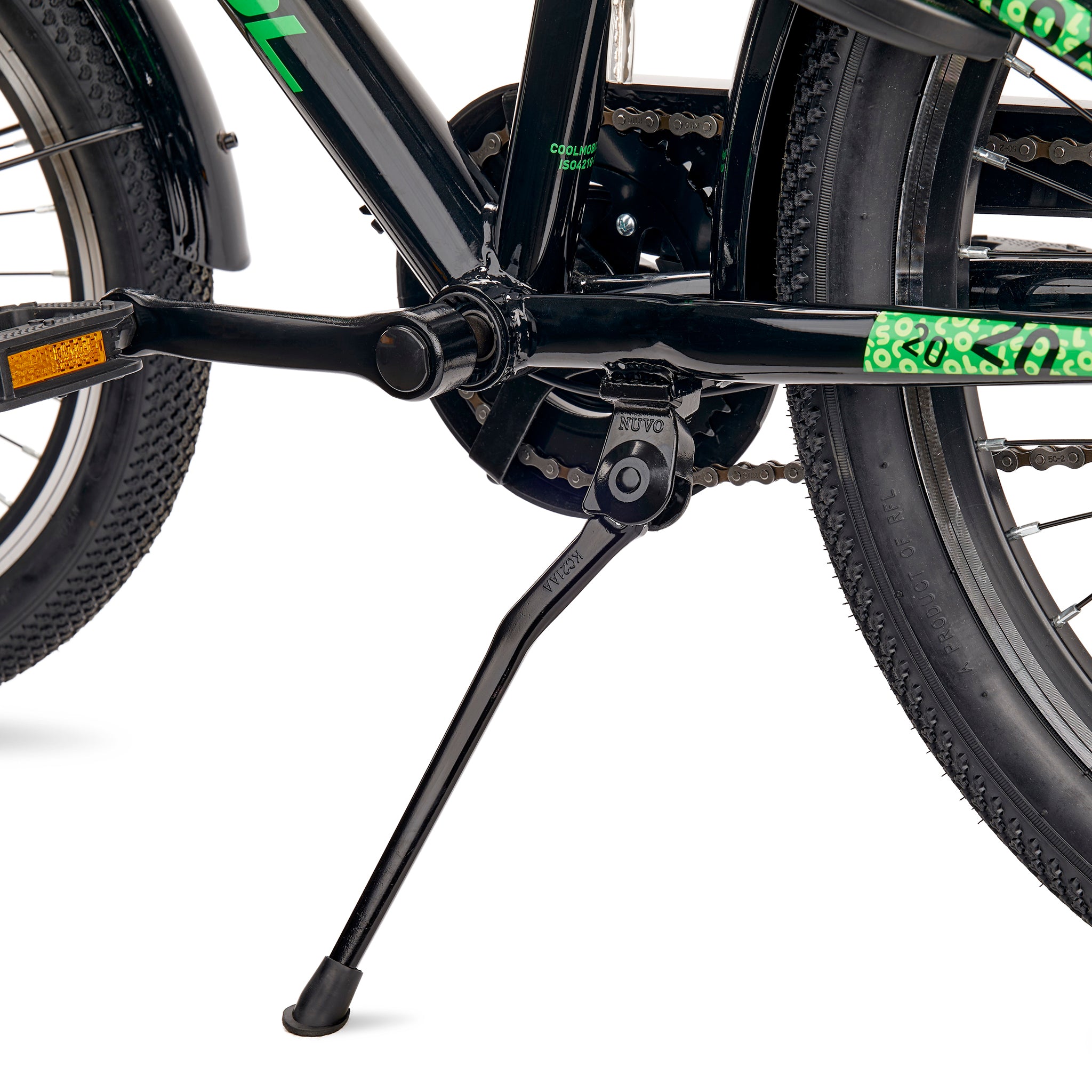 s-cool-trox-20-zoll-3-gang-kinderfahrrad-black-green-nabenschaltung image 3